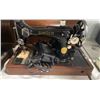 Image 2 : SINGER SEWING MACHINE WITH POWER CORD, FOOT PEDAL & CASE