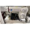Image 2 : JANOME SEWING MACHINE WITH POWER CORD, FOOT PEDAL & CASE