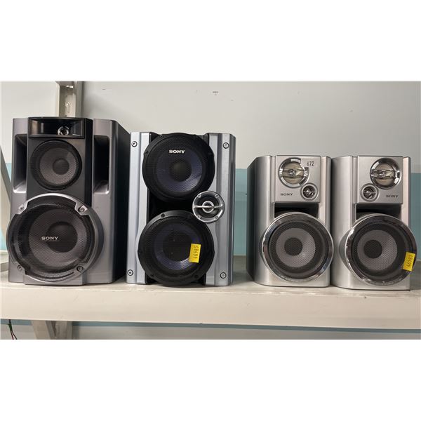 4 SONY SPEAKERS