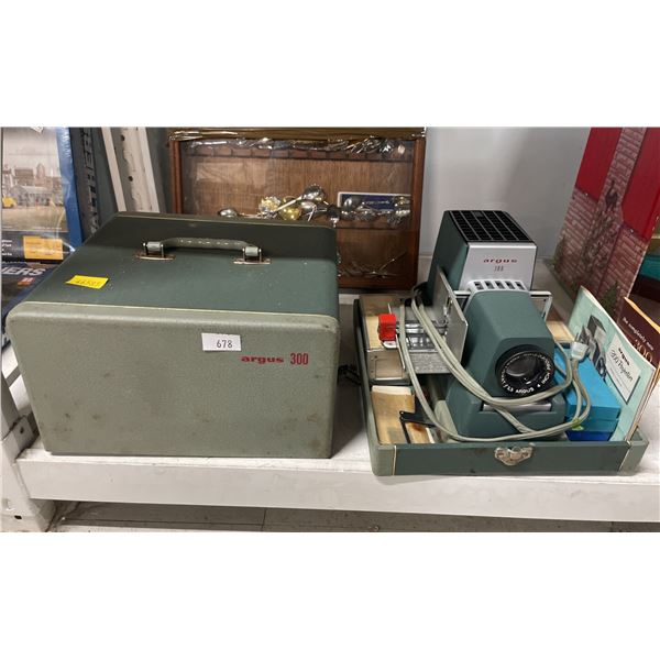 ARGUS 300 PROJECTOR WITH POWER CORD & CASE