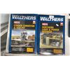 Image 3 : FIVE WALTHERS HO SCALE MODEL TRAIN SCENIC STRUCTURE KITS