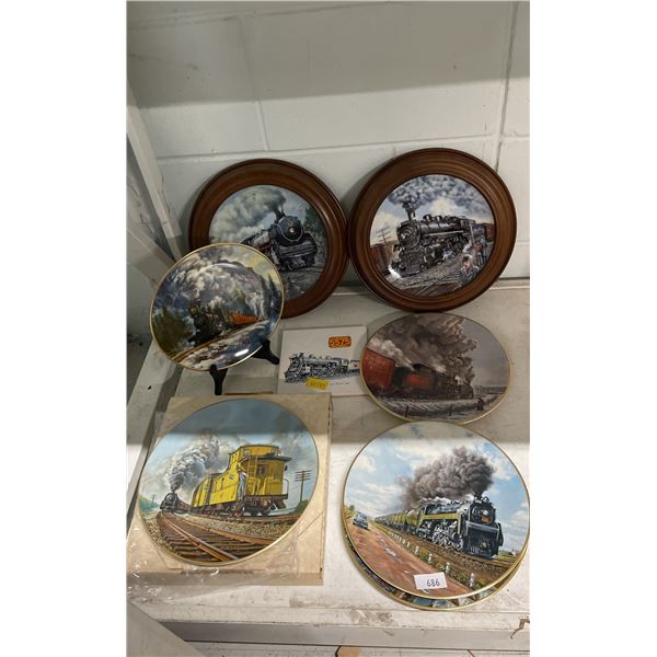 TRAIN RELATED DECORATIVE PLATES