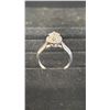 Image 2 : PLATINUM LADIES DIAMOND (0.57CT) SET RING 6 GRAMS, 32 DIAMONDS (0.18CT) WITH APPRAISED