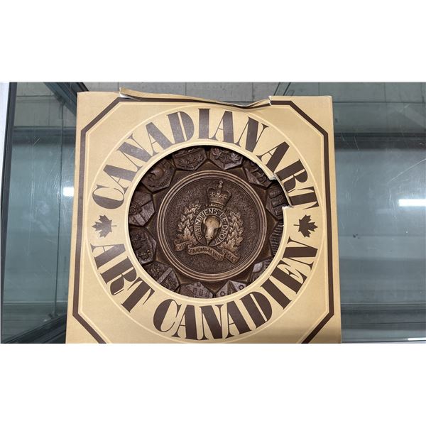 CANADIAN ART 'ROYAL CANADIAN MOUNTED POLICE' WOODEN WALL ART