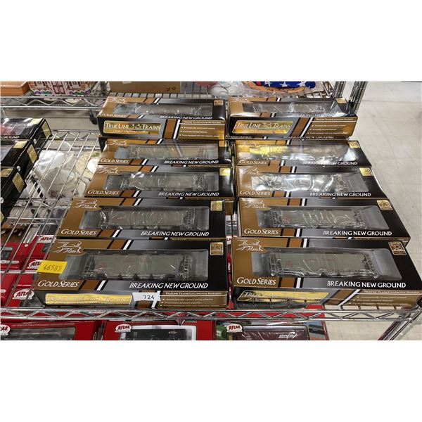 12 TRUELINE TRAINS GOLD SERIES HO SCALE MODEL TRAINS