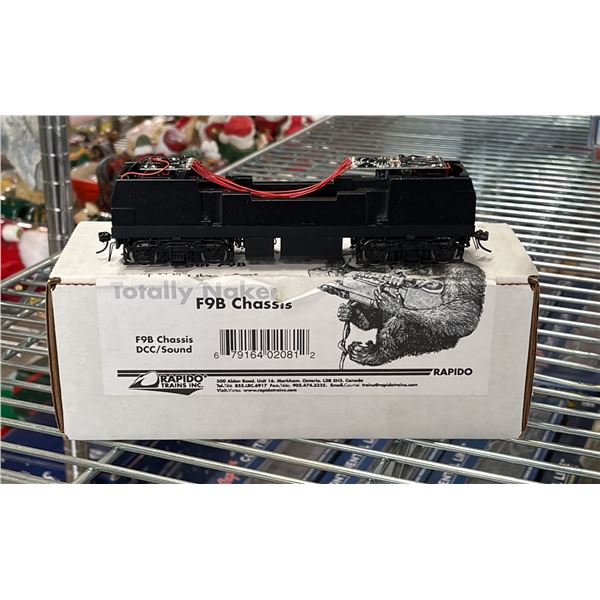TOTALLY NAKED F9B CHASSIS HO SCALE MODEL TRAIN *DCC/SOUND*
