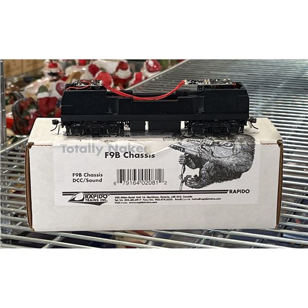 TOTALLY NAKED F9B CHASSIS HO SCALE MODEL TRAIN *DCC/SOUND*