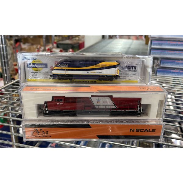 8 ASSORTED N SCALE MODEL TRAINS