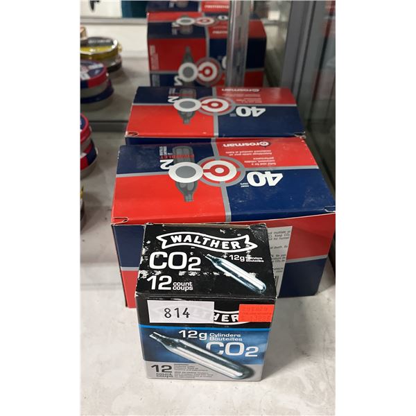3 BOXES OF CO2 CYLINDERS