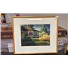 Image 1 : FRAMED WATERCOLOUR PRINT BY BURNHAM 22" X 19"