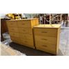 Image 1 : 8-DRAWER DRESSER 48" X 16" X 37" & 3 DRAWER NIGHT STAND 25" X 16" X 29"