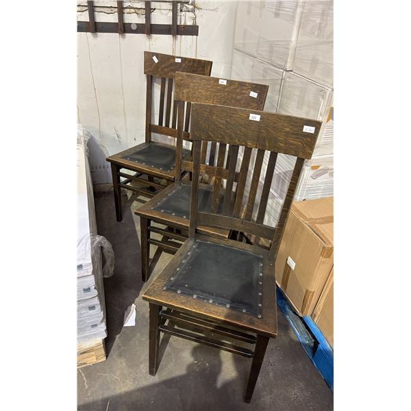 3 ANTIQUE CHAIRS