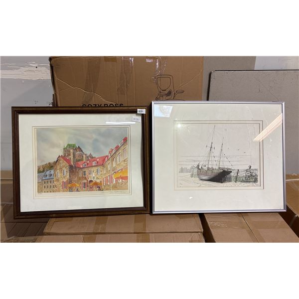 FRAMED LEP (84/500) BY HUNTLEY BROWN & FRAMED LEP (7/100) BY FRANCIS YORK