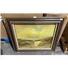 Image 1 : FRAMED ORIGINAL OIL ON CANVAS BY KARL NEWMAN 32" X 28"