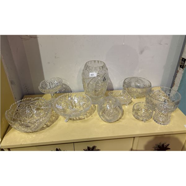 ASSORTED CRYSTALWARE