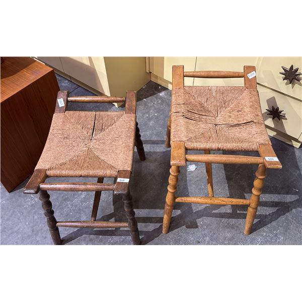 2 ANTIQUE STOOLS