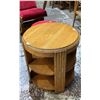 Image 1 : ANTIQUE ROUND 3-TIER SHELVING UNIT 23" X 23"