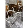 Image 2 : ANTIQUE DOUBLE SIZE BED FRAME WITH BRASS ACCENTS
