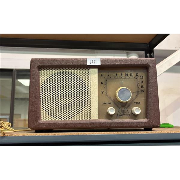 ANTIQUE AUDIOTRONICS 222 RADIO