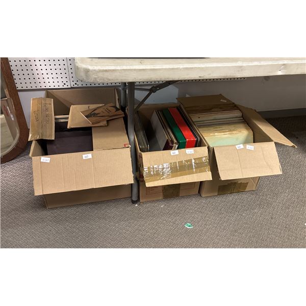 4 BOXES OF ASSORTED VINYL RECORDS