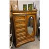 Image 1 : 8-DRAWER MIRRORED CABINET 40" X 19" X 58"