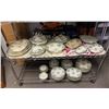 Image 1 : 2 SHELVES OF ROYAL STAFFORDSHIRE "ARCADIA" 82-PC DINNERWARE SET