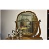 Image 3 : ANTIQUE 4-DRAWER VANITY 41" X 22" X 70" (CONTENTS NOT INCLUDED)