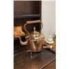 Image 1 : LARGE COPPER TEAPOT WITH HANDLED STAND