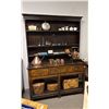 Image 2 : ANTIQUE SIDEBOARD 54" X 16" X 75" (CONTENTS NOT INCLUDED)