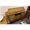 Image 2 : ANTIQUE SIDE BOARD & SINGLE SIZE HEADBOARD
