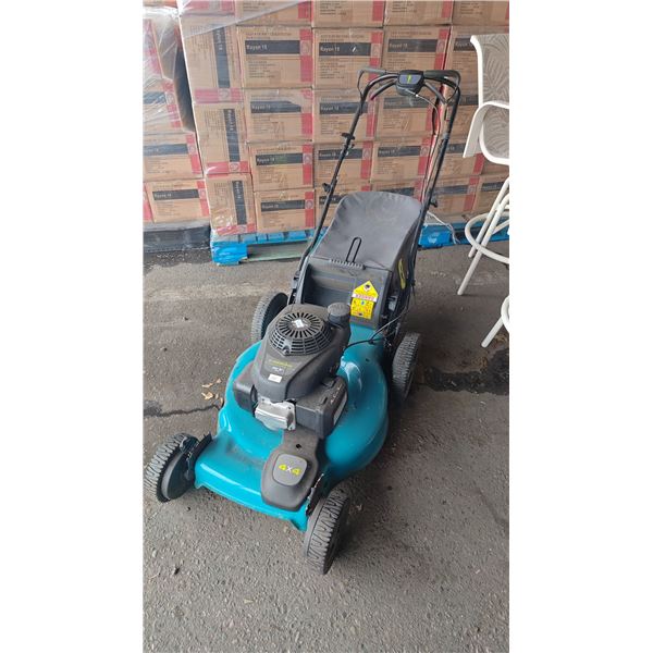 YARDWORKS GCV 160 GAS MOWER WITH REAR BAG