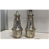 Image 2 : STERLING SILVER SALT & PEPPER SHAKER & SUGAR CUBE TONGS