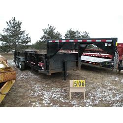 2006 Versa Dump gooseneck trailer