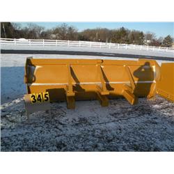 12 ft rubber tire loader push blade