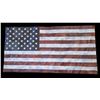 Image 1 : Wooden American Wavy flag