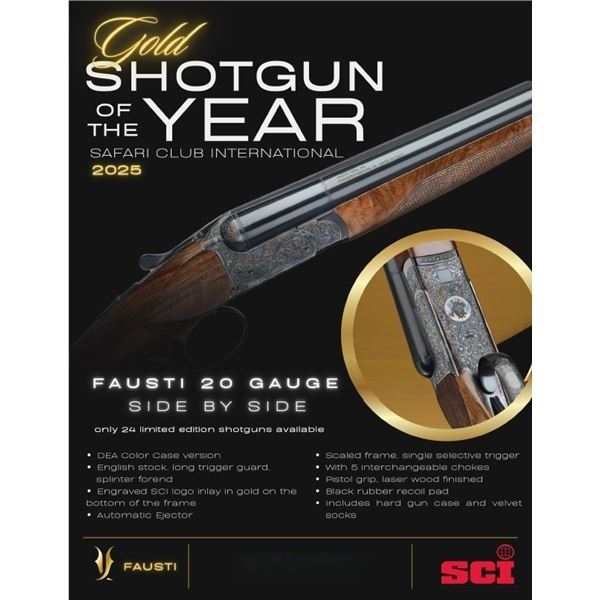 Fausti Side by Side 20 Gauge - Limited Edition 1 of 24