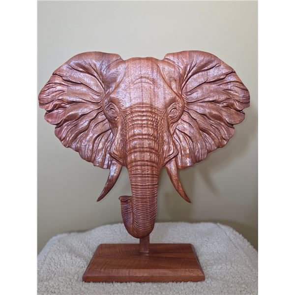 Carved Mahogany Elephant