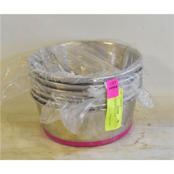 6  S.S. DOG BOWLS 28 OZ