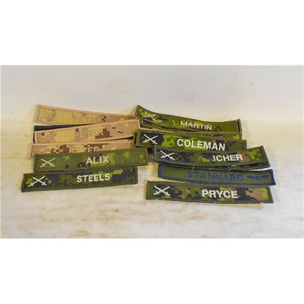 CANADIAN ARMED FORCES NAME TAG LOT