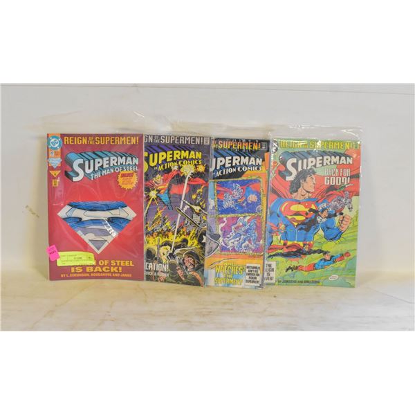 LOT OF 5 DC COMICS SUPERMAN 1993