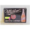 Image 1 : (5) METAL SIGNS MILLER BEER