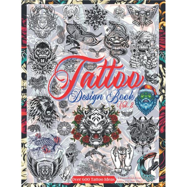NEW PAPERBACK - TATTOO DESIGN BOOK - VOL.2