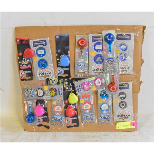 15 DOG LIGHTS ID TAGS