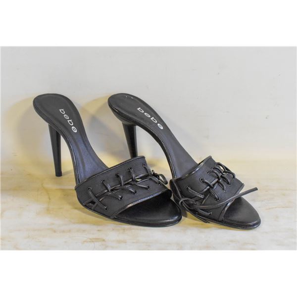 NEW BEBE BLACK LADIEA SHOES SZ 8