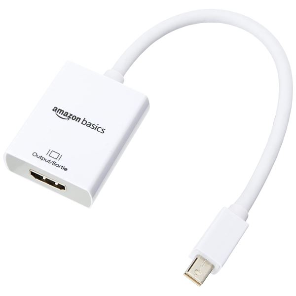 NEW AMAZON BASICS MINI DISPLAYPORT TO HDMI ADAPTER