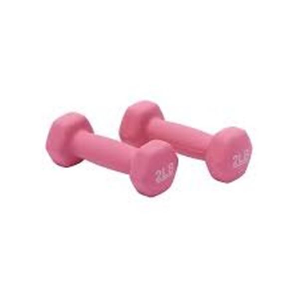 NEW 2 X 4 LB PINK DUMBBELLS