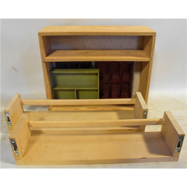 ASSORTED WALL SHELVES