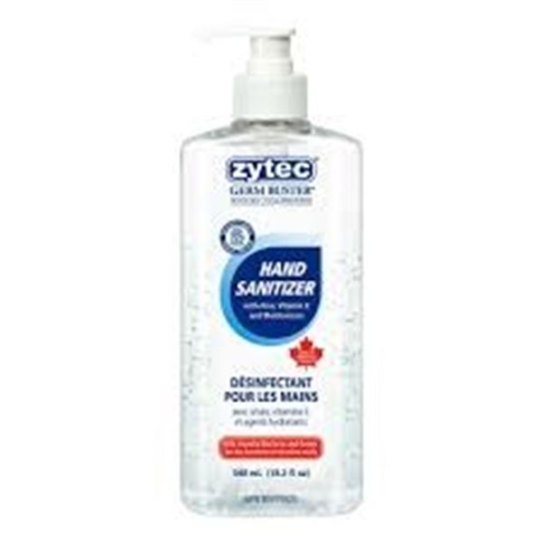 NEW 3 X 540ML ZYTEC HAND SANITIZER