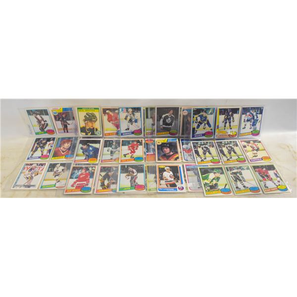 5 SHEETS OF HOCKEY CARDS