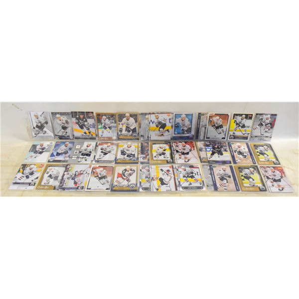 5 SHEETS OF OILERS HOCKEY CARDS